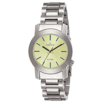 Maxima ATTIVO Men Gold Dial Analogue Watch - 58536CMGS